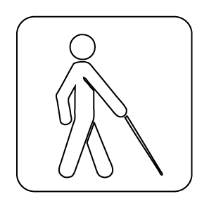 blind access symbol