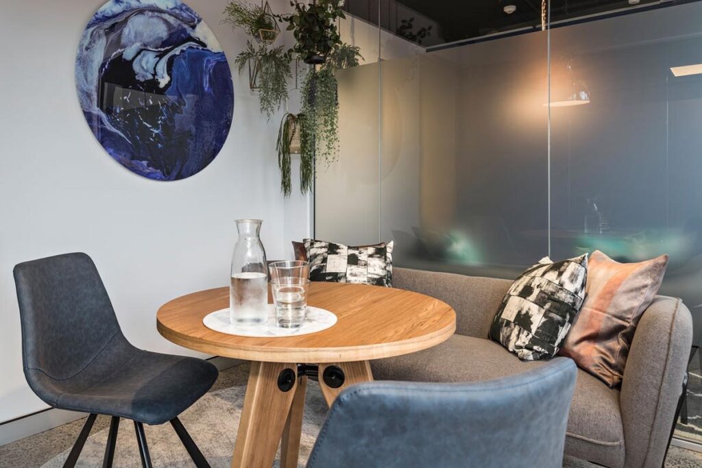 modern break out area