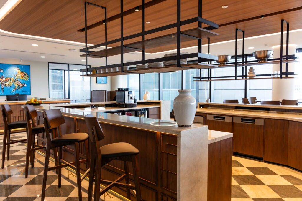 serviced office shared breakout area